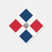 Dominican Republic flag Paper Napkin Servet (Hoek)