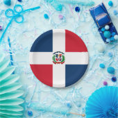 Dominican Republic flag Paper Plate Papieren Bordje (Feest)