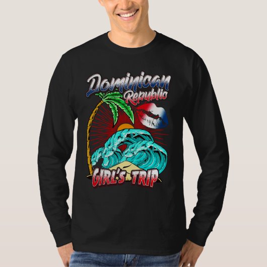 Dominican Republic Girls Trip Weekend Group Matchi T-shirt (Voorkant)