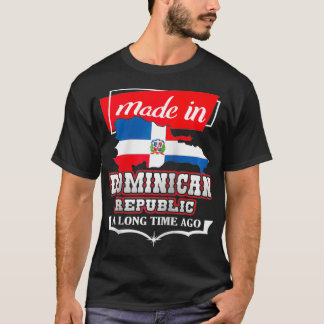Dominican Republic Long Ago Country Flag DR Nati T-shirt