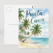 Dominican Republic Punta Cana Beach Briefkaart (Voorkant / Achterkant)