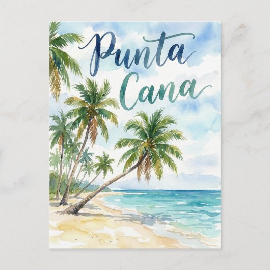 Dominican Republic Punta Cana Beach Briefkaart (Voorkant)
