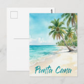 Dominican Republic Punta Cana Beach Briefkaart (Voorkant / Achterkant)