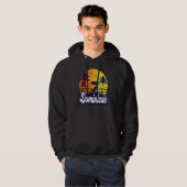 Dominican Republic Sunset Beach Retro Hoodie (Voorkant volledig)