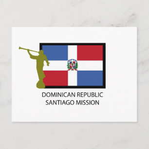 DOMINICAN REPUBLIEK SANTIAGO MISSION LDS CTR BRIEFKAART