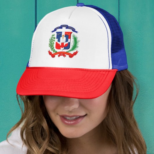 Dominican shield cap Gorra con escudo Dominicano Trucker Pet