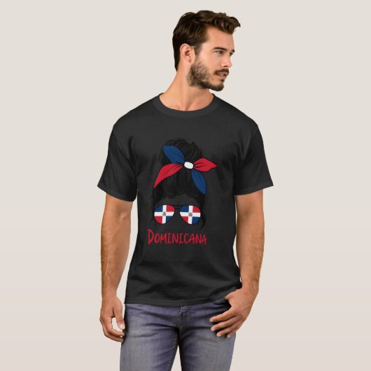 Dominicana Dominican Girl Republica Dominicana Rep T-shirt (Voorkant volledig)