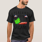 Dominicana Flag RD Dominicaanse Republiek Food Man T-shirt (Voorkant)