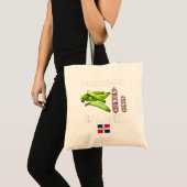 Dominicana Flag RD Dominicaanse Republiek Food Man Tote Bag (Voorkant (product))