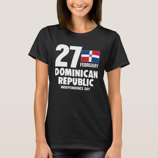 Dominicana Pride Independence Day Dominican Republ T-shirt (Voorkant)