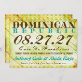 DOMINICANSE REPUBLIEK KAART (Voorkant / Achterkant)