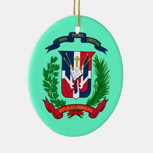 DOMINICANSE REPUBLIEK * Kerstversiering Keramisch Ornament (Rechts)