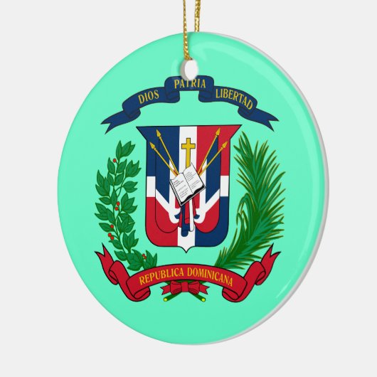 DOMINICANSE REPUBLIEK * Kerstversiering Keramisch Ornament (Links)