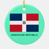 DOMINICANSE REPUBLIEK * Kerstversiering Keramisch Ornament (Achterkant)