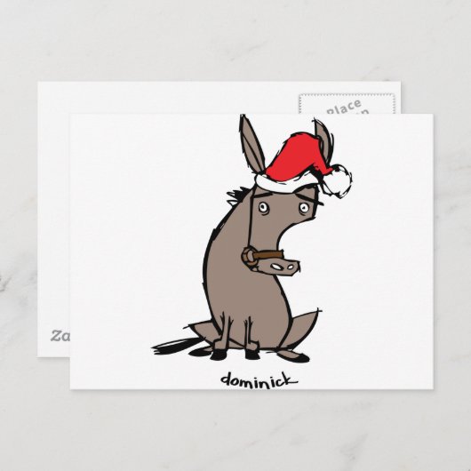 Dominick de Donkey Briefkaart (Voorkant / Achterkant)
