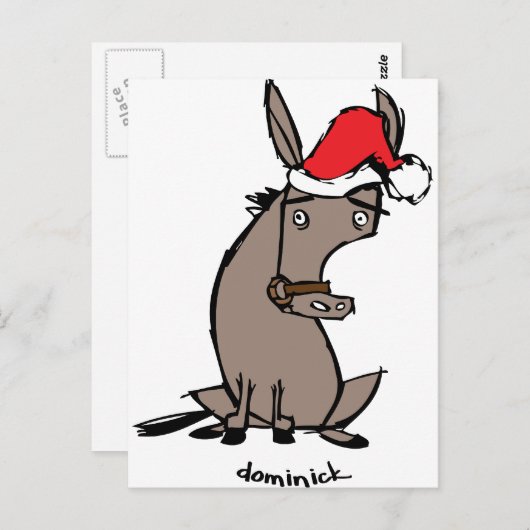 Dominick de Donkey Briefkaart (Voorkant / Achterkant)