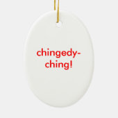 Dominick de Donkey Keramisch Ornament (Achterkant)