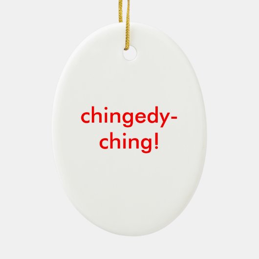 Dominick de Donkey Keramisch Ornament (Achterkant)