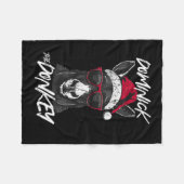 Dominick De Ezel 1 Fleece Deken (Voorkant (Horizontaal))