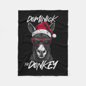 Dominick De Ezel 1 Fleece Deken (Voorkant)