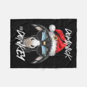 Dominick De Ezel Grappige Kerst Italiaanse Christu Fleece Deken (Voorkant (Horizontaal))