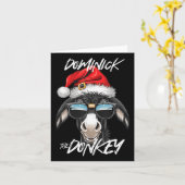 Dominick De Ezel Grappige Kerst Italiaanse Christu Kaart (Gele Bloem)