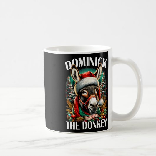 Dominick De Ezel Grappige Kerst Italiaanse Christu Koffiemok (Rechts)