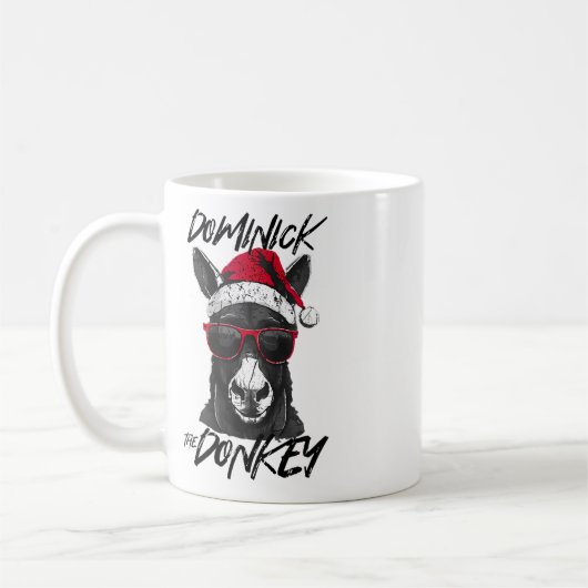 Dominick De Ezel Grappige Kerst Italiaanse Christu Koffiemok (Links)