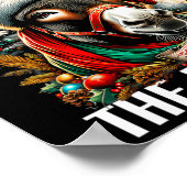 Dominick De Ezel Grappige Kerst Italiaanse Christu Poster (Hoek)