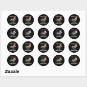 Dominick De Ezel-Italiaanse Ezel Ronde Sticker (Vel)