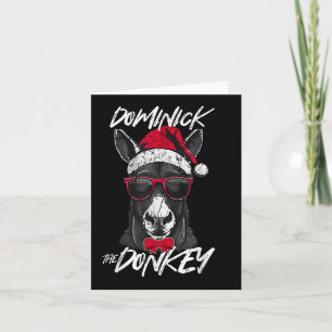 Dominick De Ezel Kerst Grappig Kaart