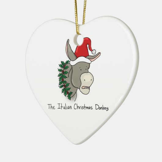 Dominick de Italiaanse kerstsleutel Keramisch Ornament (Links)