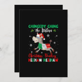 Dominick De Kerst Ezel-Italiaanse Ezel Feestdagenkaart (Voorkant / Achterkant)