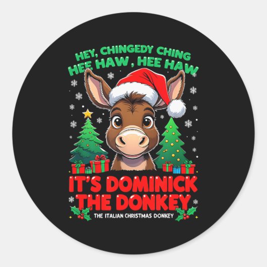 Dominick Donkey Cheer Mi Burrito Sabanero Mexican  Ronde Sticker (Voorkant)
