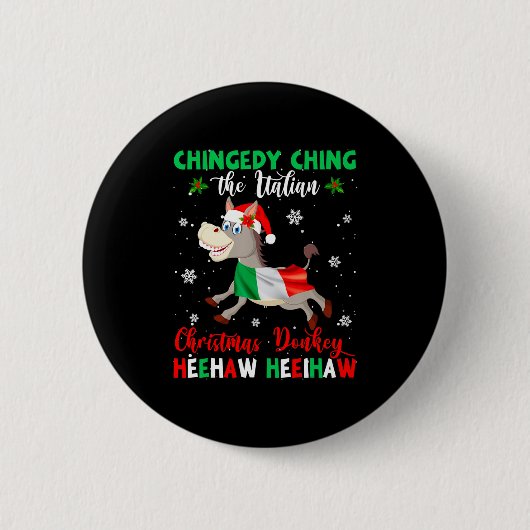 Dominick The Christmas Italian Chris  Ronde Button 5,7 Cm (Voorkant)
