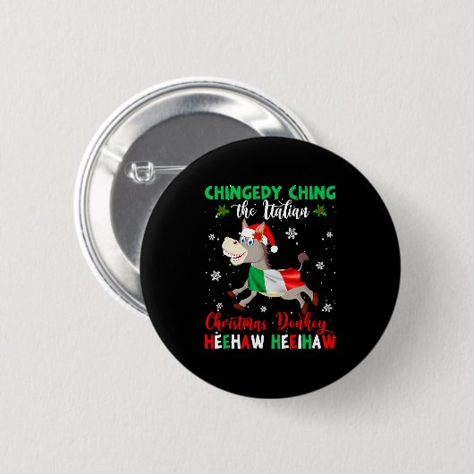 Dominick The Christmas Italian Chris  Ronde Button 5,7 Cm (Voorkant /achterkant)
