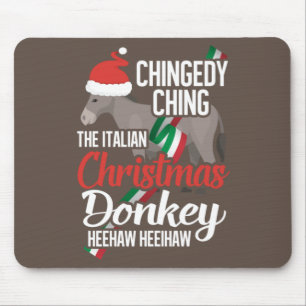 Dominick The Kerstman Donkey Italiaans kerstcadeau Muismat