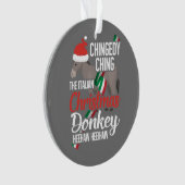 Dominick The Kerstman Donkey Italiaans kerstcadeau Ornament (voorkant)