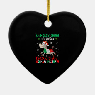 Dominick The Kerstman Donkey-Italiaanse Donkey Keramisch Ornament