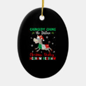 Dominick The Kerstman Donkey-Italiaanse Donkey Keramisch Ornament (Voorkant)