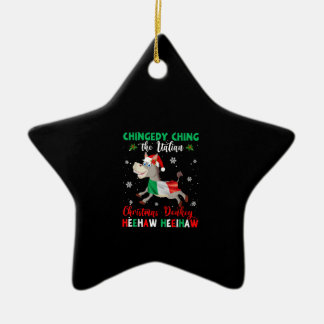 Dominick The Kerstman Donkey-Italiaanse Donkey Keramisch Ornament