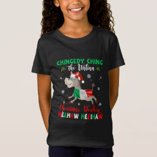 Dominick The Kerstman Donkey-Italiaanse Donkey T-shirt