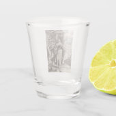 Dominicus Castiliaans Katholiek priester Shot Glas (Achterkant)