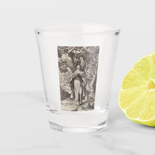 Dominicus Castiliaans Katholiek priester Shot Glas (Voorkant)