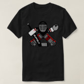 Dominik Hasek Buffalo Hockey Goalie Cartoon T-shirt (Design voorkant)