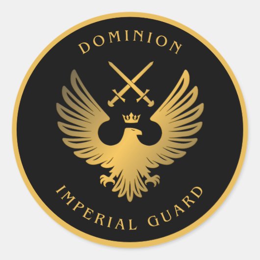 Dominion Imperial Guard grote ronde Stickers (Voorkant)