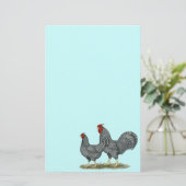 Dominique Chickens Briefpapier (Staand voorkant)