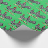 Dominique Chickens Cadeaupapier (Hoek)