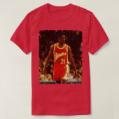 Dominique Wilkins  ontwerp van basketbal 3 T-shirt (Design voorkant)