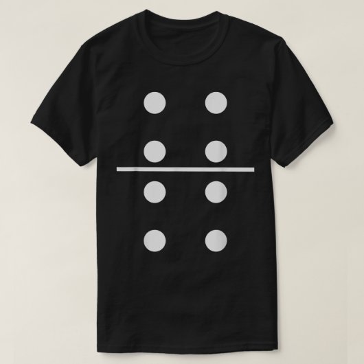 Domino 4 en 4 Matching Halloween Group Costumes 4 T-shirt (Design voorkant)